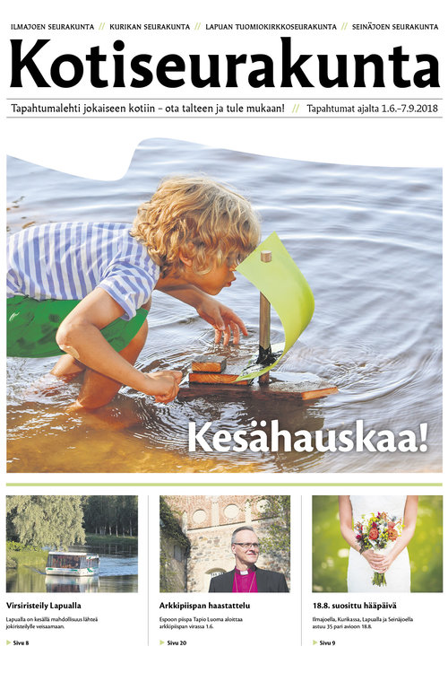 Kuva kesälehden kansista.